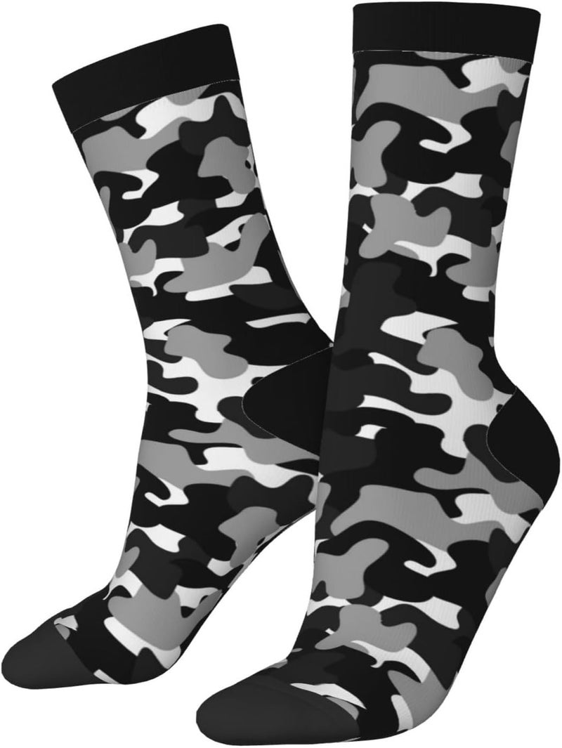 Poream Novelty Funny Crew Socks, Cool Breathable Dress Socks Gift For Men Women - Image 1